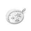 Brass Micro Pave Cubic Zirconia Pendants KK-D360-08P-2