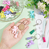 ® Opaque Acrylic Bear Keychain Making Kits DIY-NB0008-02-2