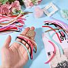 72Pcs 9 Colors TPU Spiral Rope for Keychain AJEW-CO0001-09-3