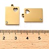 304 Stainless Steel Pendants STAS-H438-11G-3