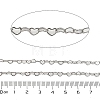 304 Stainless Steel Heart Link Chains CHS-A016-34A-P01-2