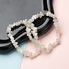 Natural White Moonstone Stretch Bracelets X-BJEW-JB03681-09-1