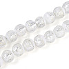 Luminous Handmade Lampwork Silver Foil Beads Strand FOIL-N029-03A-1