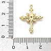 Brass Micro Pave Clear Cubic Zirconia Pendants KK-L228-03G-01-3