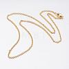 Brass Chain Necklaces MAK-L009-10G-2