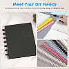 Plastic Loose Leaf Book Binder Hinged Rings AJEW-WH20098-137B-03-6