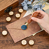 SUPERDANT 8Pcs 8 Style Wax Seal Brass Stamp Head DIY-SD0001-42-4