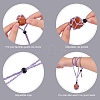 Braided Waxed Cotton Thread Cords Macrame Pouch Necklace Making AJEW-SW00022-06-3