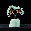 Natural Green Aventurine Chips Tree Decorations PW-WG50377-03-1