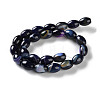 Natural Banded Agate (Dyed & Heated) Beads Strands G-M446-D01-01D-3