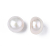 Half Drilled Natural Cultured Freshwater Pearl Beads PEAR-N020-02A-4
