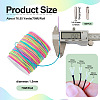 Craftdady 1 Roll Round Polyester Elastic Cord DIY-CD0001-47-3