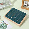 Wooden Slant Back Necklace Organizer Jewelry Display Stands AJEW-WH20033-046C-3