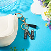 1Pc Resin Letter Keychains KEYC-TADJ0001-09N-5