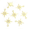 Zinc Alloy Rhinestone Pendants ALRI-WH0001-09G-1