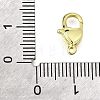 Heart Brass Lobster Claw Clasps KK-V007-20G-3