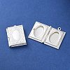 Rack Plating Brass Locket Pendants KK-F090-04S-3