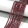 Natural Garnet Beads Strands X-G-F619-17A-2mm-2