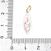 304 Stainless Steel Enamel Pendants STAS-C169-01A-3