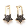 Brass Micro Pave Cubic Zirconia Pendants ZIRC-I045-07B-1