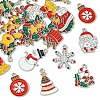 24Pcs 12 Styles Christmas Theme Alloy Enamel Pendants ENAM-FS0002-19G-2