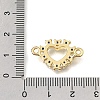 Brass Pave Cubic Zirconia Connector Charms KK-E802-15G-D-3