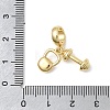 Brass Fitness European Dangle Charms KK-C255-24G-3