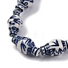Handmade Blue and White Porcelain Beads Strands PORC-I027-13C-3