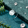 1Pc 925 Sterling Silver Ring Components FIND-BC0013-83A-5