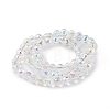 Transparent Electroplate Glass Beads Strands EGLA-F151-AB04-2
