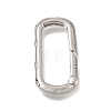 Brass Micro Pave Clear Cubic Zirconia Clasps KK-CBAEEA8-04P-1