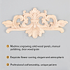 Olycraft Rubber Wood Carved Onlay Applique AJEW-OC0001-51A-4