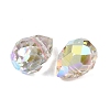 Electroplated Glass Beads GLAA-K062-01A-FR11-2