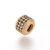 Brass Micro Pave Cubic Zirconia Beads ZIRC-S053-YS013B-1-1