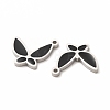 304 Stainless Steel Enamel Pendants STAS-F291-02P-03-2