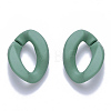 Opaque Spray Painted Acrylic Linking Rings OACR-S036-001A-I-1-2