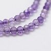 Natural Amethyst Bead Strands X-G-G663-17-2mm-3