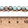 Electroplated Transparent Glass Beads Strands GL-CBA98F0-06B-01-4