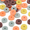 Handmade Polymer Clay Beads Strands CLAY-R089-8mm-T036-2