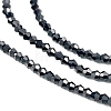 Transparent Electroplate Glass Beads Strands EGLA-A039-T2mm-UA13-3