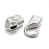 Tarnish Resistant Snake Head 304 Stainless Steel Hook and S-Hook Clasps Sets STAS-N076-03-3