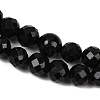 Natural Black Tourmaline Beads Strands G-G927-46-9