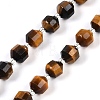 Natural Tiger Eye Beads Strands G-O201B-117F-2