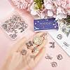 50Pcs 5 Style Tibetan Style Alloy Pendants FIND-SC0008-91-3