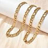 304 Stainless Steel Figaro Chain Necklaces NJEW-S442-02G-3