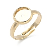 Adjustable Brass Pad Ring Setting KK-K414-08G-1