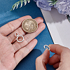 2Pcs 2 Styles 925 Sterling Silver Spring Gate Rings STER-PH0004-93-3
