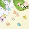 10Pcs 5 Colors Autumn Theme Zinc Alloy Pendants ENAM-YW0005-10-5