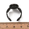 Spiral 304 Stainless Steel Cuff Ring Components STAS-P454-02C-B-3
