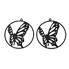 Spray Painted 403 Stainless Steel Pendants SA-CBA5926-02-1